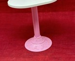 Barbie Doll House Pink Podium Stand 5&quot; Table Furniture VTG 1990 Arco Acc... - $11.83