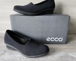 Ecco Black Felicia Stretch Slip On Wedge Heels Size 5.5 EUR 36 Comfort S... - $89.10