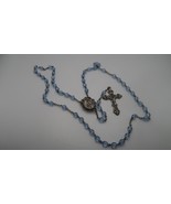 Vintage Faux Blue Crystal Relic Rosary - £11.83 GBP
