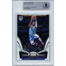 Authenticity Guarantee 
De&#39;Aaron Fox Sacramento Kings Auto 2018 Panini On-Car... - £235.01 GBP