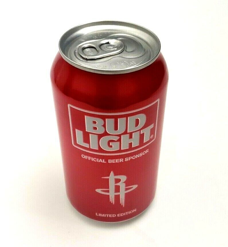 Primary image for Houston Rockets NBA 2016 Limited Edition 12 Oz EMPTY Bud Light Beer Can Red