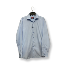 Soul Of London Mens Dress Shirt Blue Lightweight Button Front Collar 15.5/M New - £15.95 GBP