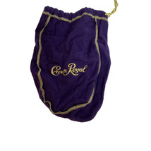 Crown Royal Drawstring Purple Bag 375ml Pint Small Golf Tee Pouch Craft  Bar - £7.54 GBP