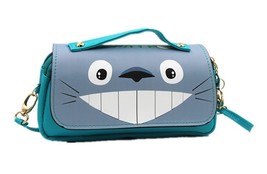 Fashion Shoulder Bag My Neighbor Totoro Anime Zipper Pencil Bag Cartoon Make up  - £56.50 GBP