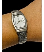 Premier Designs Signed ON TIME Watch Cuff Bracelet  Needs Battery - $17.39