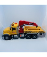 Tow Truck 15&#39;&#39; Toy Flatbed, Crane &amp; Lights, Sounds-BoomTruck Car Hauler ... - $23.55