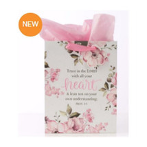 Christian Art Gifts Trust in the Lord Gift Bag with Tag &amp; Tissue - Medium - $20.25