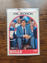 1989-1990 NBA Hoops #266 Phil Jackson - Coaching Rookie Card - Chicago Bulls - £1.79 GBP