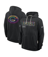 New Mens Packers 2025 Crucial Catch Beat Cancer Sideline Hoodie GB - Black - $1,170.71 MXN