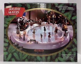 Mr Christmas Holiday Skaters 1885 Animated Skating Pond Lights Music Box... - $175.50