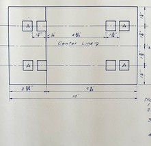 1954 Railroad Bangor Aroostook Lundie Tie Plate Section 97 Blueprint H39... - $84.36