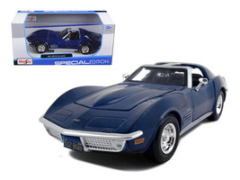 1970 Chevrolet Corvette Blue 1/24 Diecast Model Car Maisto - £27.77 GBP