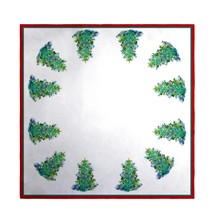 Betsy Drake Christmas Tree Square Table Cloth 52 - £55.52 GBP