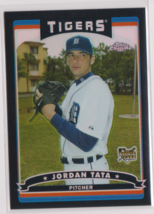 Jordan Tata Tigers P 2006 Topps Chrome Rookie Refractor Card # 283 Near Mint - £2.19 GBP