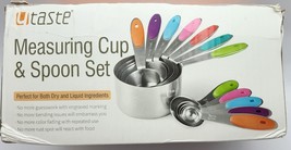 U-Taste - 12 Piece - Measuring Cups And Spoons Set  - Stainless - Multi-colored - £17.39 GBP