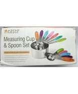 U-Taste - 12 Piece - Measuring Cups And Spoons Set  - Stainless - Multi-... - £17.22 GBP