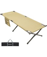 Kingcamp Camping Cot Portable Sleeping Cot for Adults Heavy Duty 81&quot;x 30&quot; - £62.32 GBP