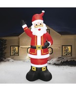 COLOSSAL 20&#39; SANTA CLAUS WAVING TO ALL CHRISTMAS UNIQUE AIRBLOWN INFLATA... - $351.45