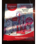 *Colgate* Unicorn  Brushtastic Gift Pack 2 Toothbrushes 1 Tube 1 Toothbr... - $18.14