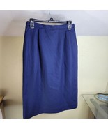 Womans Pendleton Navy Blue Lined 100% Virgin Wool Skirt Size 8 - £18.92 GBP
