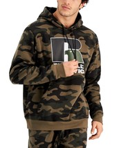 MSRP $40 Russell Athletic Men&#39;s Club Camo Logo Hoodie Size Small NWOT - $10.26