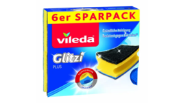 vileda Glitzi Plus Cleaning Sponge scourers - Pack of 6 -Hygienic -FREE ... - £12.37 GBP