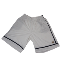 Nike Sports White Athletic Basketball Shorts Men Size 2XL 265298 100 Vintage New - £22.11 GBP