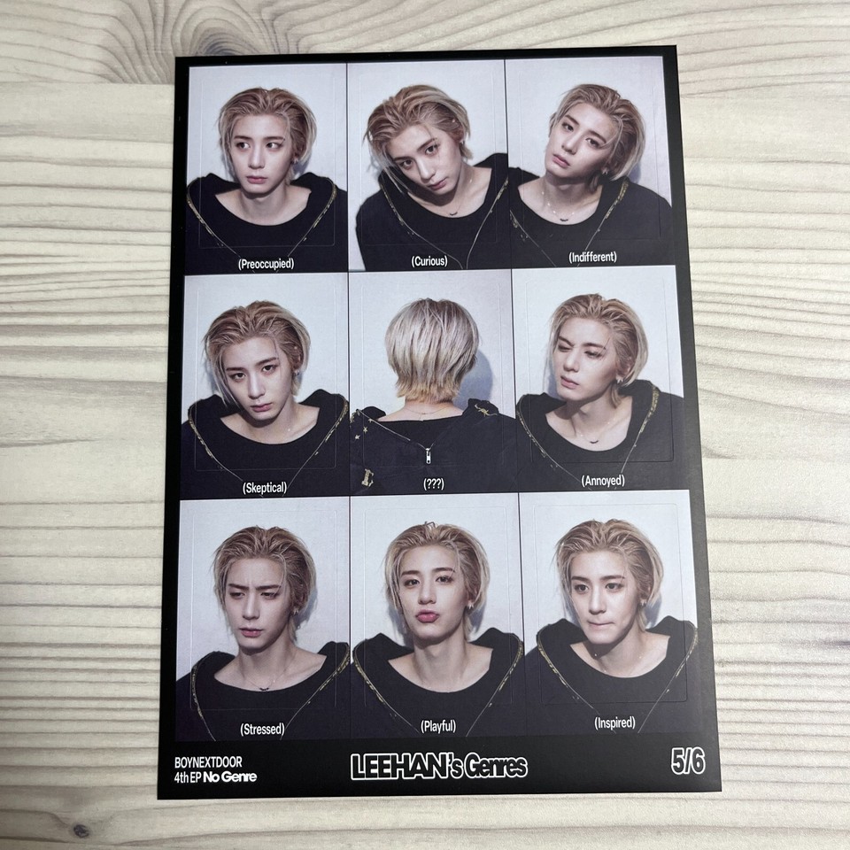 LEEHAN BOYNEXTDOOR Cartolina Ufficiale &#39;NO GENRE&#39; Kpop (Gioco da Tavolo ... - $4.03