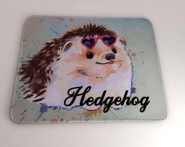 Hedgehog Art Beautiful Mousepad Mouse Pad Great Gift Idea Desk pad - $6.71