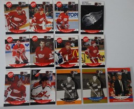 1990-91 Pro Set Series 2  Detroit Red Wings Team Set of 14 Hockey Cards - £2.77 GBP