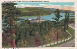 Vista House Crown Point Columbia River Highway 1941 Oregon OR Postcard C04 - £2.40 GBP