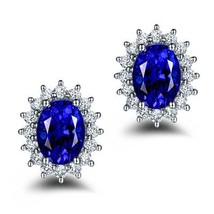 Diana Kate New fashion Copper Women Zircon Crystal Earrings British Royal Woman  - £6.60 GBP