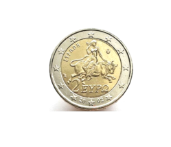 GREECE 2 EURO Coin 2002 - With Mintmark "S".  UNC - $9.89