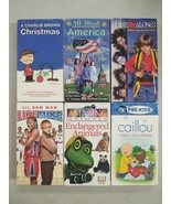 Lot of 6 Kids VHS Tapes Caillou Like Mike Charlie Brown Christmas Home A... - £14.80 GBP