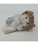 Vintage Dreamsicle - Angel Cherub laying on side - 2&quot; long Kristin -  WLHJD - £3.82 GBP