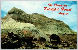 Postcard View of  the Battleship Petrified Forest Holbrook Arizona AZ - £6.12 GBP