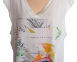 New Tank Top White Multi-Color &quot;Summer Feeling&quot; WORTHINGTON WOMAN  1X - $16.82