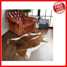Soft Faux Cowhide Area Rug 2.3x3.6ft - Perfect for Bedroom &amp; Hallway - $778.25 MXN