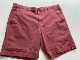 Chaps Ralph Lauren Chino Shorts Mens 40 Stretch Red Cotton Zipper Pockets - £18.28 GBP