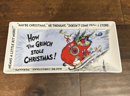 DR.SEUSS THE GRINCH WHO STOLE CHRISTMAS Serving Platter New - $34.99