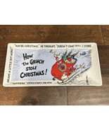 DR.SEUSS THE GRINCH WHO STOLE CHRISTMAS Serving Platter New - £27.45 GBP