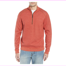 Tommy Bahama Flipsider Reversible Quarter-Zip Pullover, Color: Red, Size: Medium - $98.51