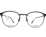 Marchon Brille Rahmen Flexon E1089 412 Matt Marineblau Rund 51-20-140 - $111.51