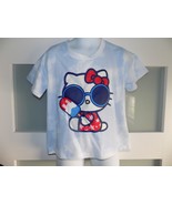 Sanrio Hello Kitty Summer Celebration Blue and White SS T-Shirt Size 4T ... - $23.45 CAD