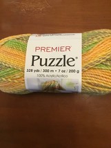 Premier PUZZLE Bulky weight Acrylic Yarn Multi color 1050-48 Citrus - $6.18