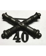 1902-1905, U.S ARMY ARTILLERY CORPS, BRONZE, 40th FIELD ARTILLERY, COLLA... - $653.32 MXN