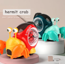 Crawling Crab Walking Electronic Pets Robo Hermit Crab Snail Glowing With Music - £17.11 GBP+