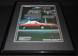 1987 Toyota Corolla Framed 11x14 ORIGINAL Vintage Advertisement - £27.28 GBP