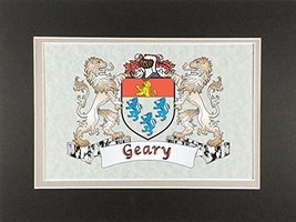 Geary Irish Coat of Arms Print - Frameable 9&quot; x 12&quot; - £15.62 GBP