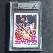 1977-78 Topps #50 George McGinnis Signed Card Beckett Slabbed 76ers - £78.55 GBP